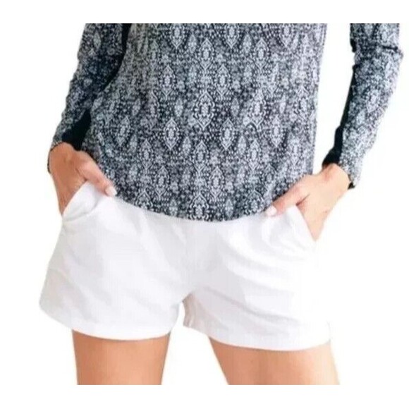 Cabana Life Women’s UPF 50+  White‎ short Size XL Blocks 98% of UVA+UVB rays NWT - Picture 2 of 10